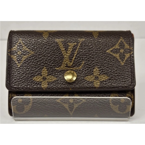 Louis Vuitton Brown and Gold Monogram Key Holder